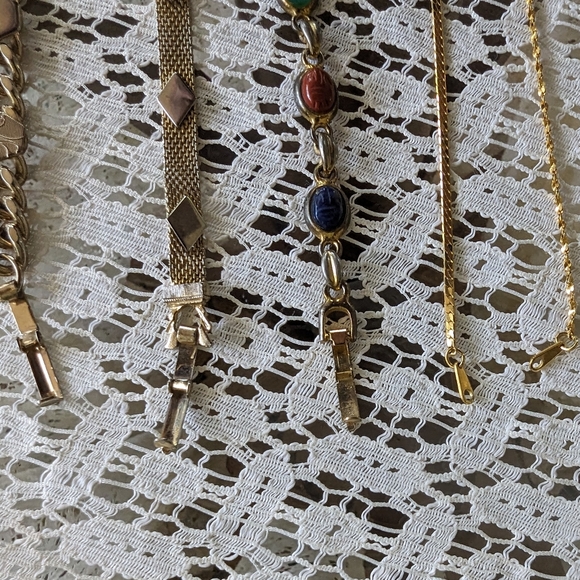 Vintage Gold Bracelet Lot - Picture 4 of 8